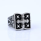 Rugged Cross Design Ring