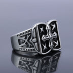 Rugged Cross Design Ring