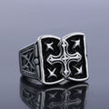 Rugged Cross Design Ring
