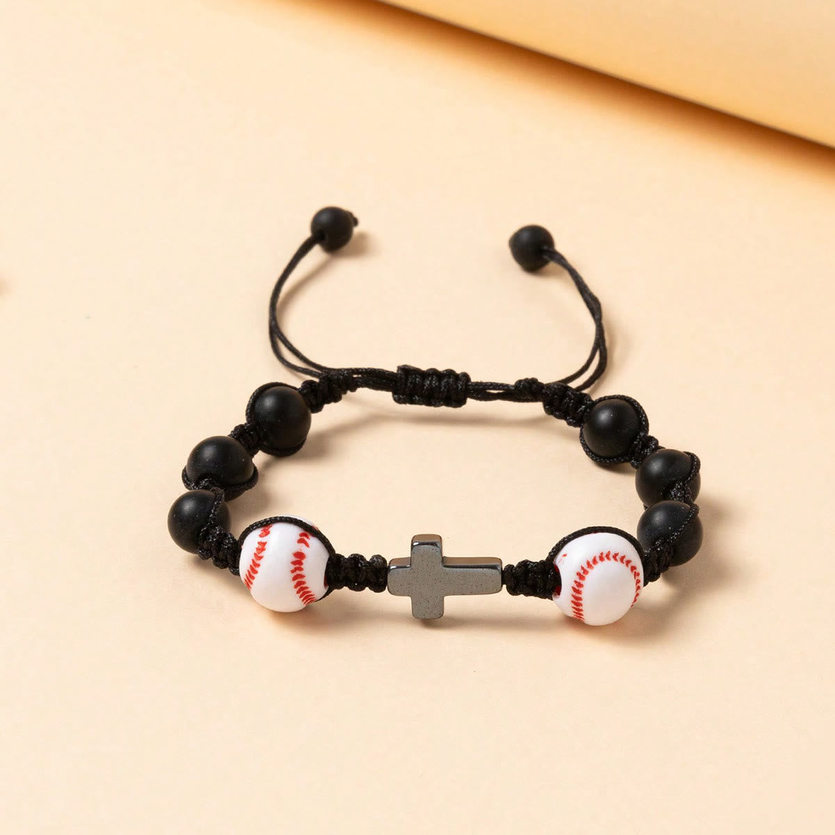 Cross & Sport Bead Bracelet