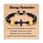 Cross & Sport Bead Bracelet