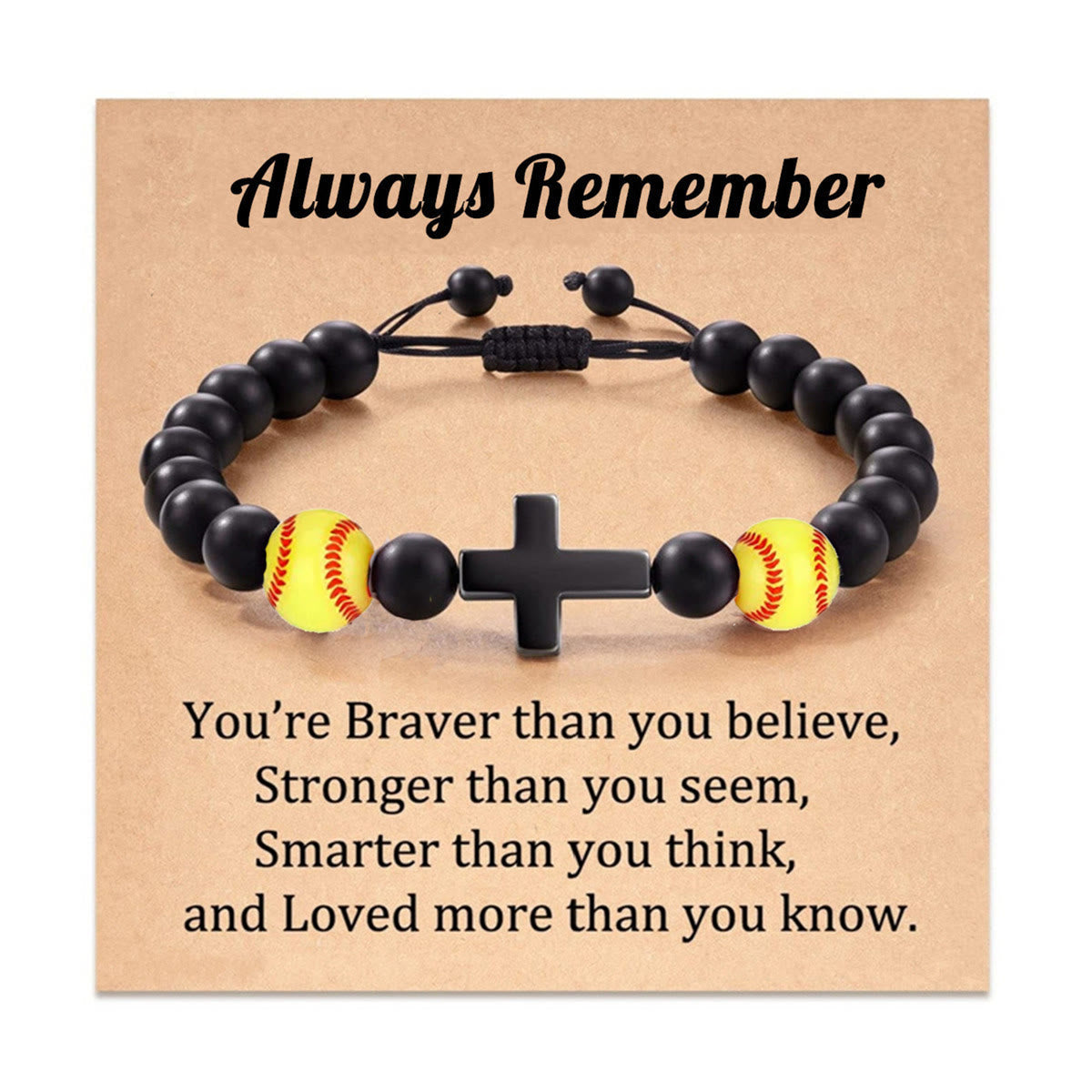 Cross & Sport Bead Bracelet
