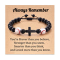 Cross & Sport Bead Bracelet