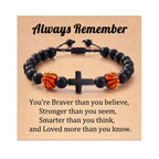 Cross & Sport Bead Bracelet