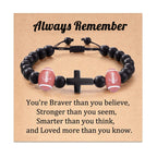 Cross & Sport Bead Bracelet