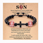 Cross & Sport Bead Bracelet