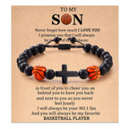 Cross & Sport Bead Bracelet
