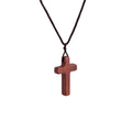 Handcrafted Red Sandalwood Cross Necklace