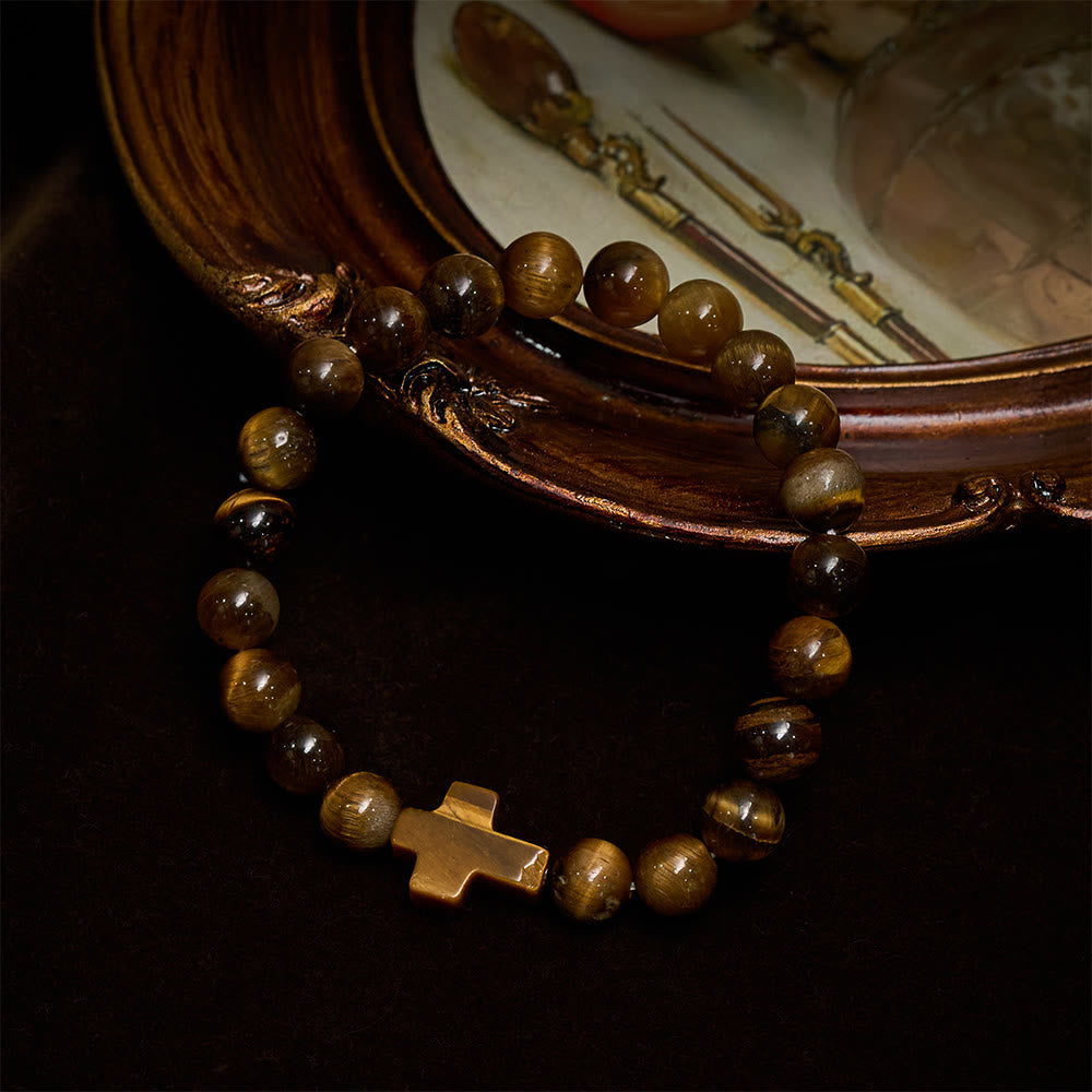 Tiger’s-Eye Rosary-Style Bracelet