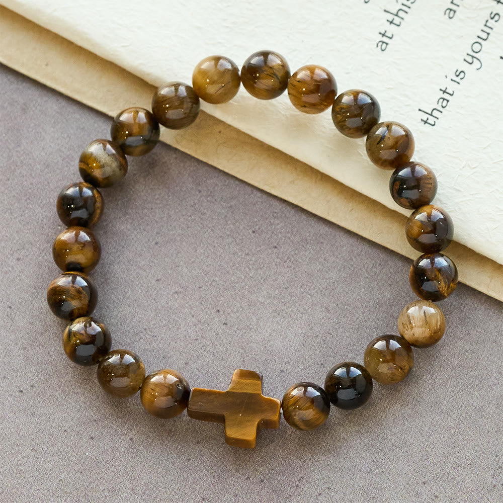 Tiger’s-Eye Rosary-Style Bracelet