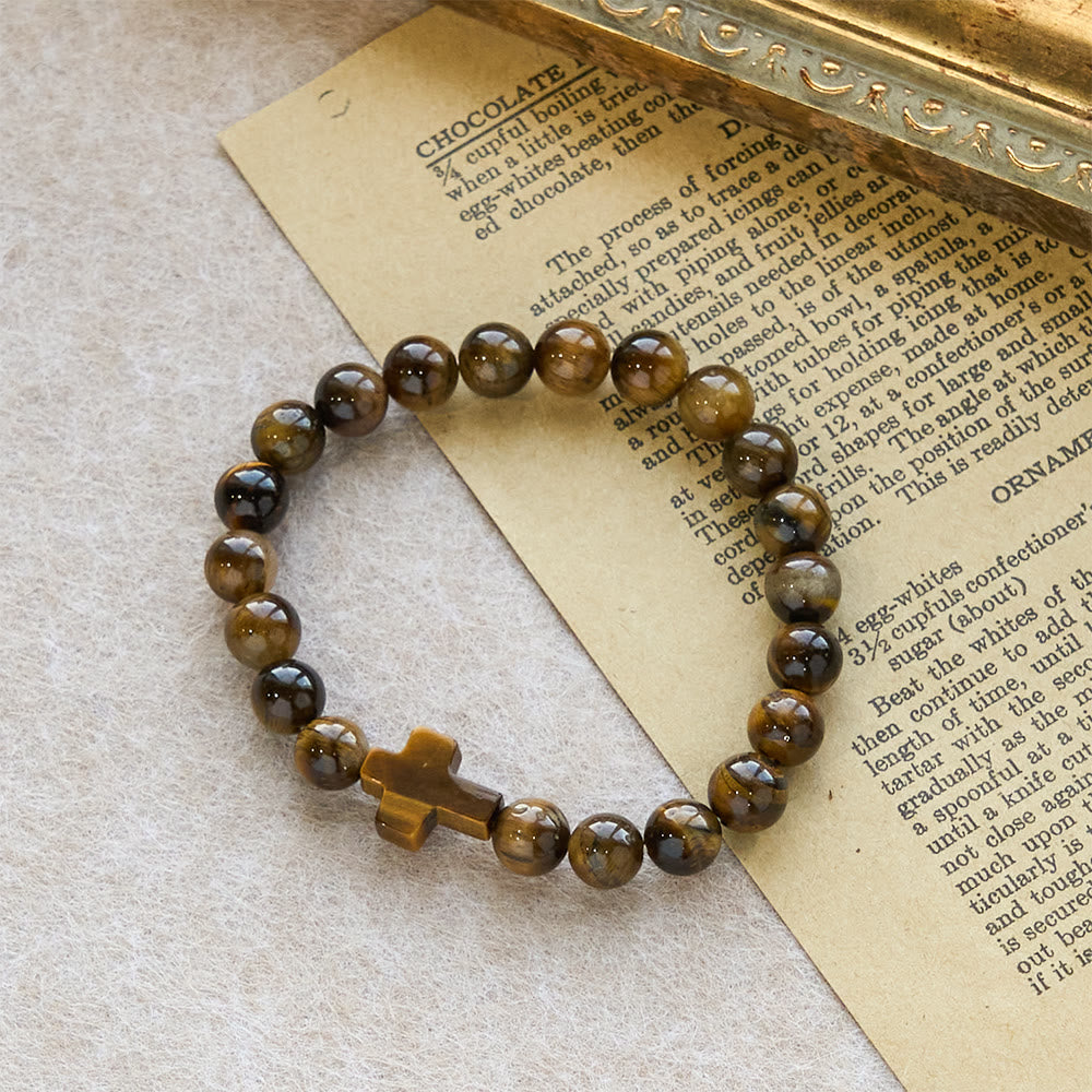 Tiger’s-Eye Rosary-Style Bracelet
