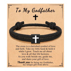 Milano Rope Cross Bracelet with Gift Card