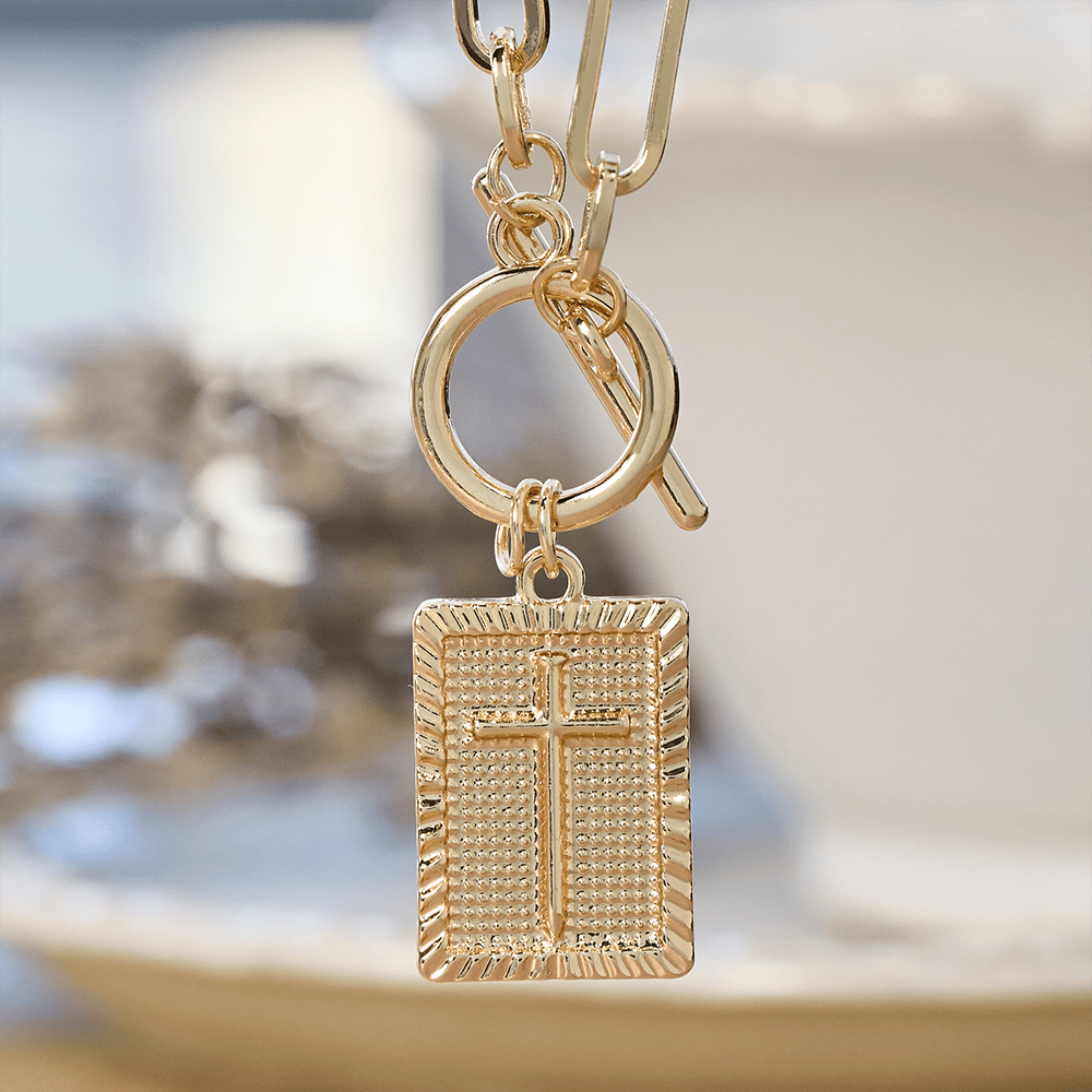 Cross Tag Necklace