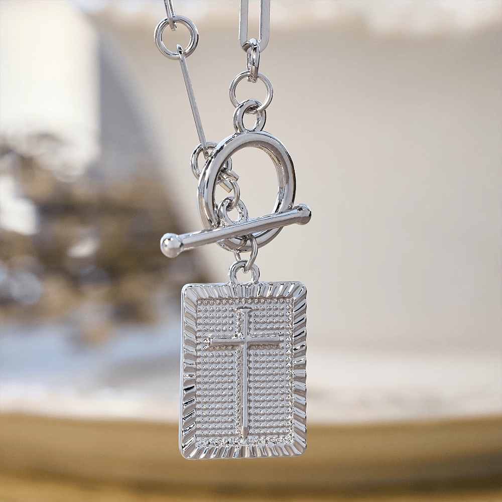Cross Tag Necklace