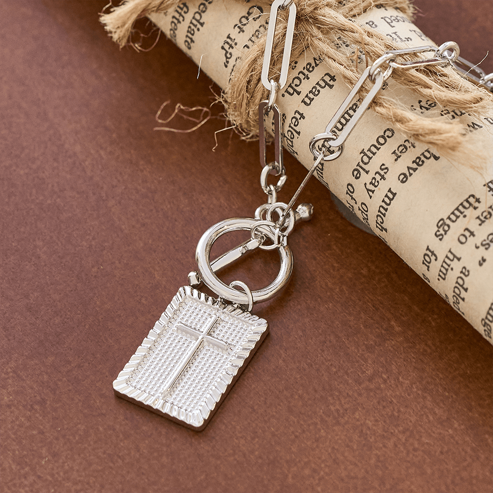 Cross Tag Necklace