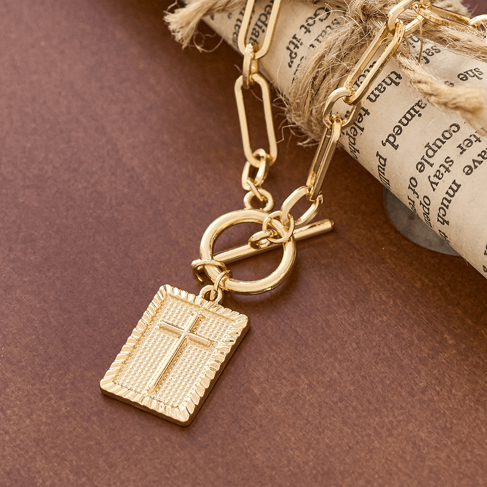 Cross Tag Necklace