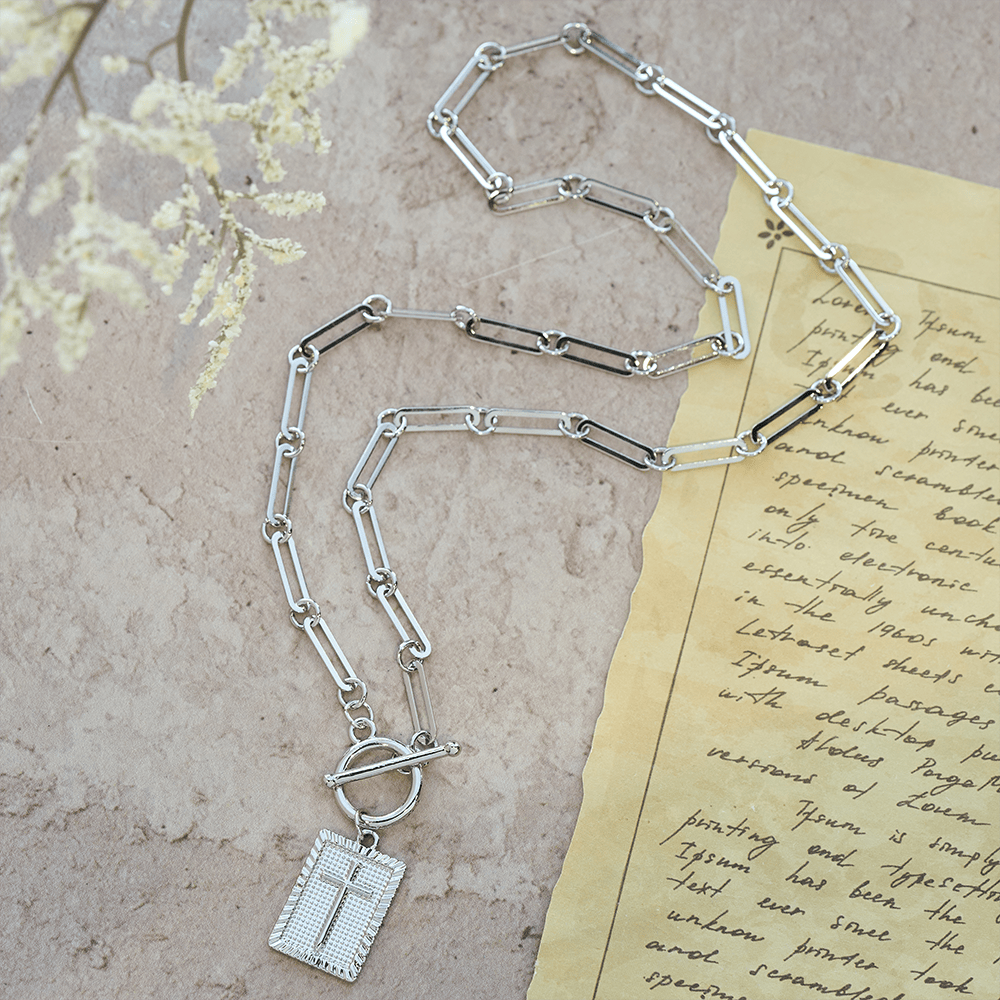 Cross Tag Necklace
