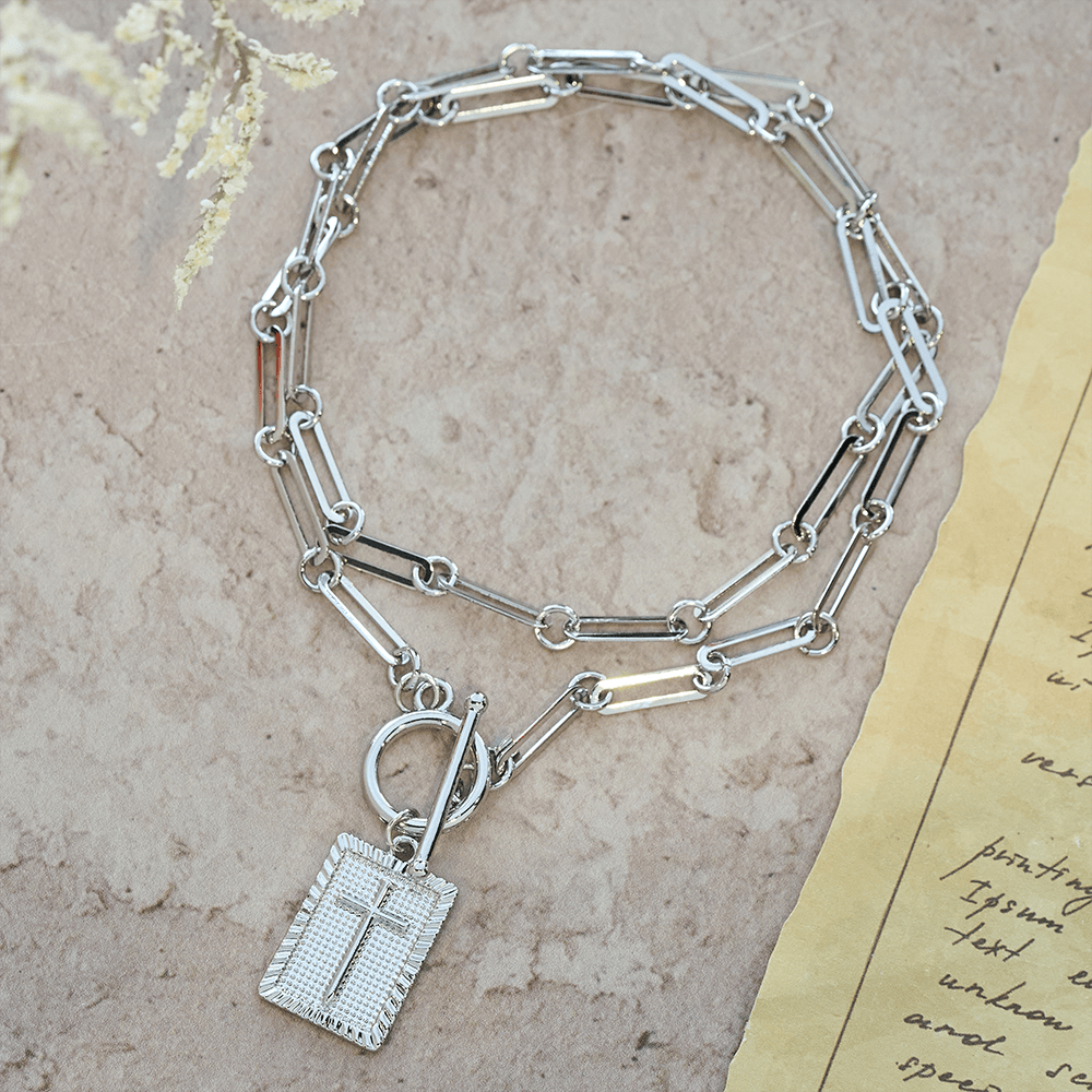 Cross Tag Necklace
