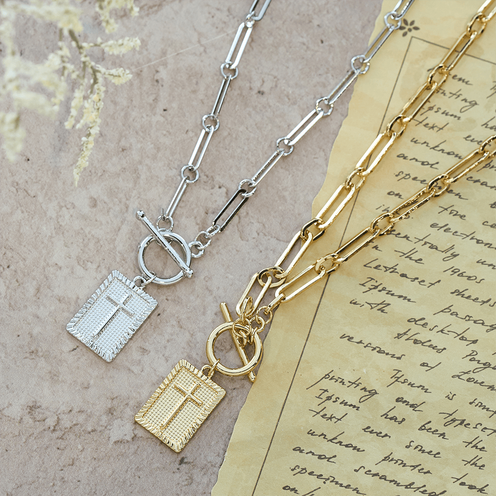 Cross Tag Necklace
