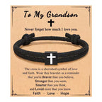 Milano Rope Cross Bracelet with Gift Card