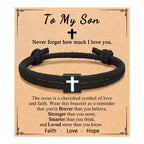 Milano Rope Cross Bracelet with Gift Card