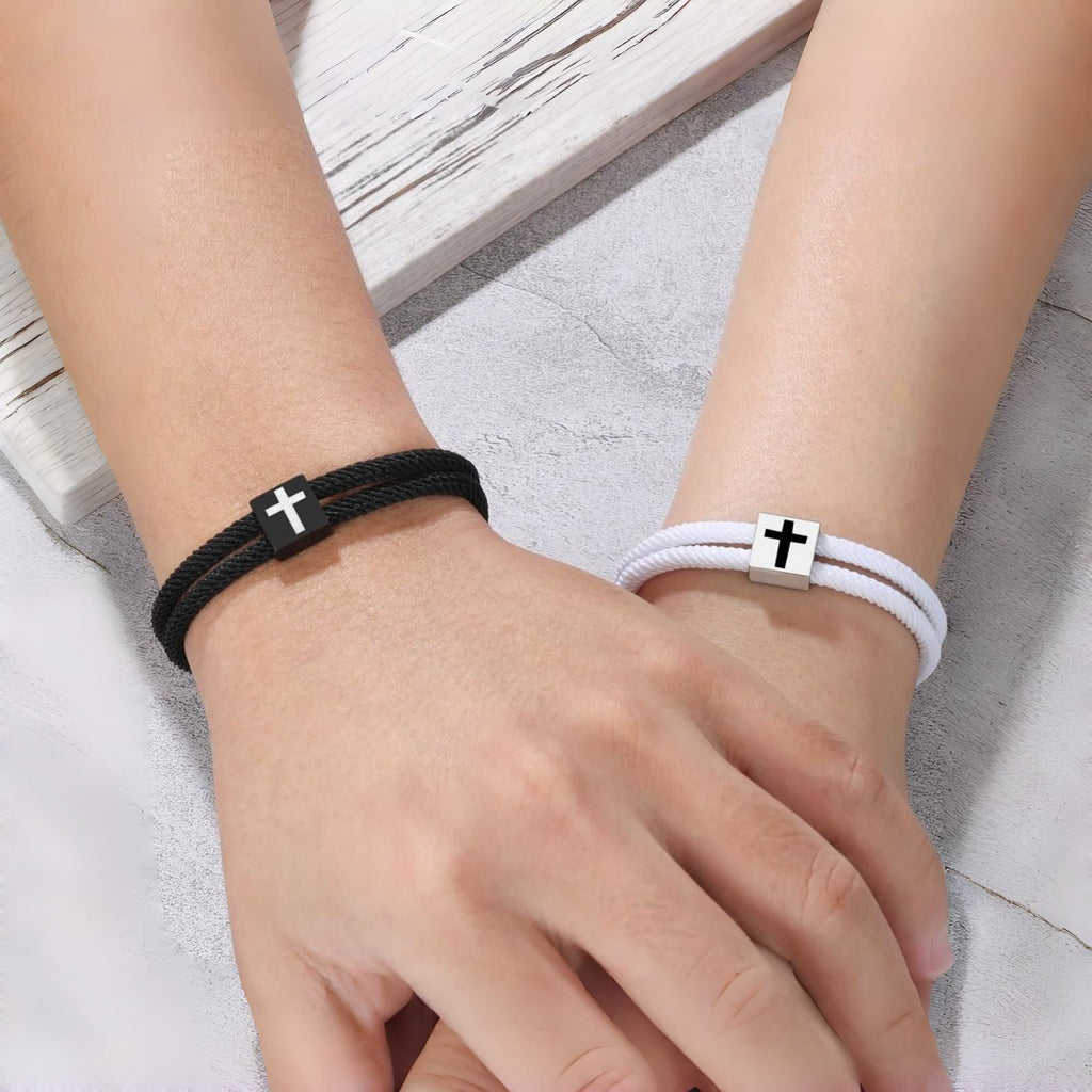 Milano Rope Cross Bracelet with Gift Card