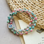 6mm Pastel UV-Glow Rosary Bracelet