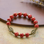 Oil-Painting Glass Rosary, Bracelet