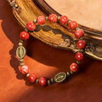 Oil-Painting Glass Rosary, Bracelet