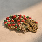 Oil-Painting Glass Rosary, Bracelet