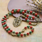 Oil-Painting Glass Rosary, Bracelet