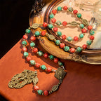 Oil-Painting Glass Rosary, Bracelet