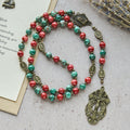 Oil-Painting Glass Rosary, Bracelet