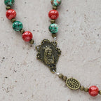 Oil-Painting Glass Rosary, Bracelet