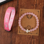 Faith Prompt Bracelet with Cross Bead & WWJD Card