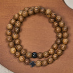 Layered Wooden Cross Bracelet