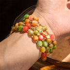 Rainbow Glow Vibrant Faith Rosary Bracelet