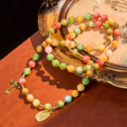 Rainbow Glow Vibrant Faith Rosary Bracelet