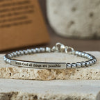 Matthew 19:26 & German Psalm 46:5 Bracelet