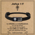 American Flag & Cross Bracelet with Card