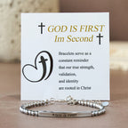 God Is First & Psalm 46:5 Bracelet