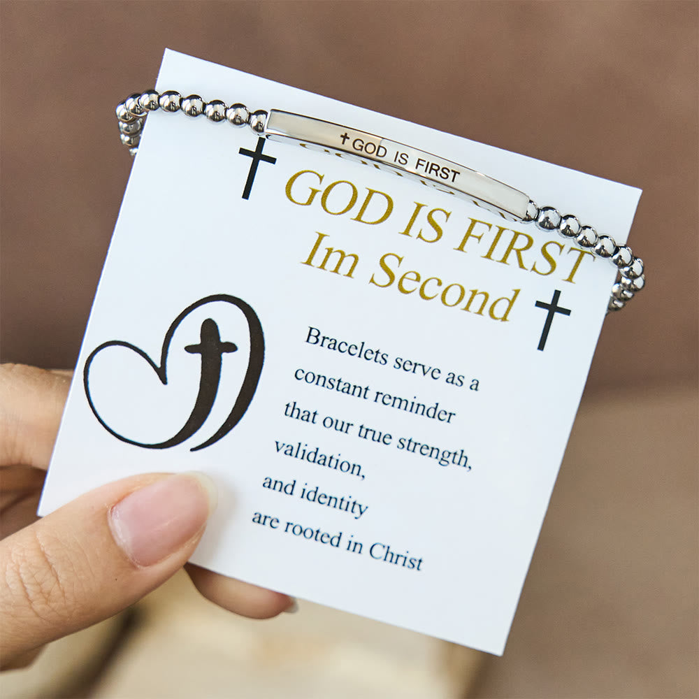 God Is First & Psalm 46:5 Bracelet