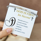 God Is First & Psalm 46:5 Bracelet