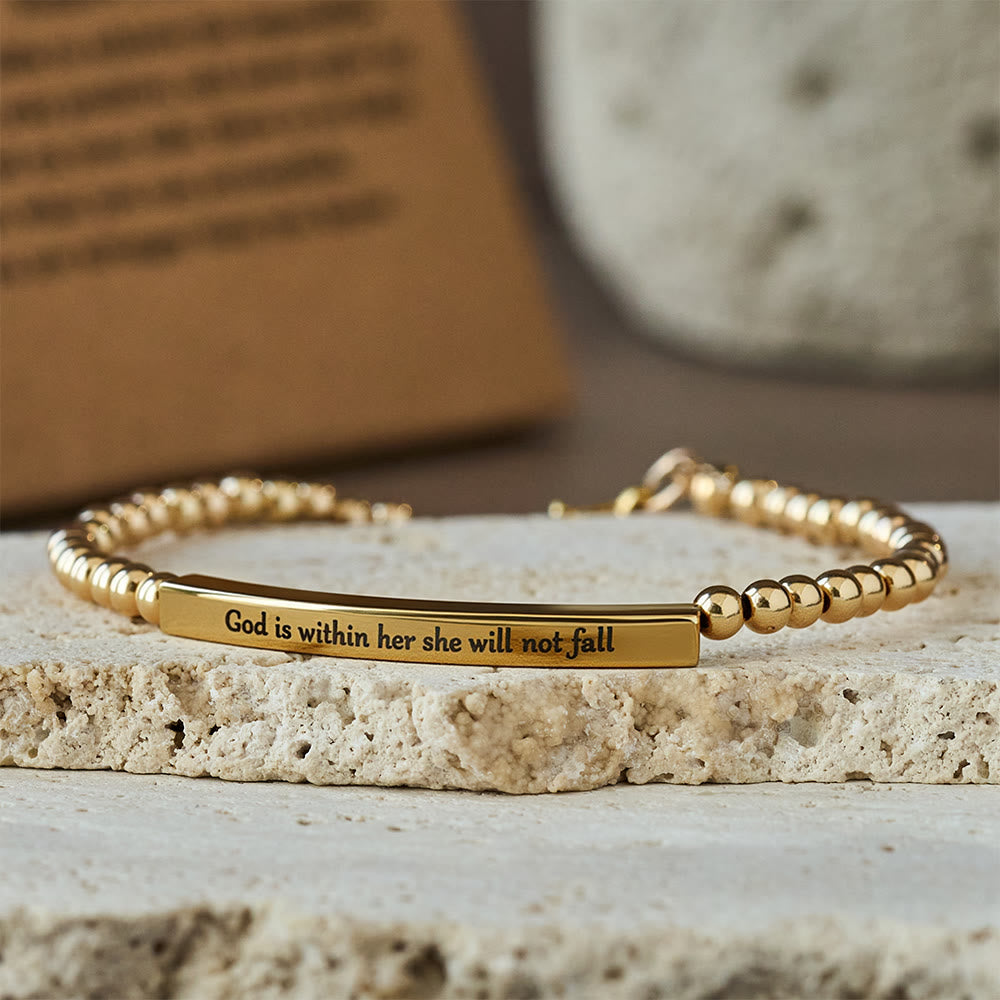 God Is First & Psalm 46:5 Bracelet