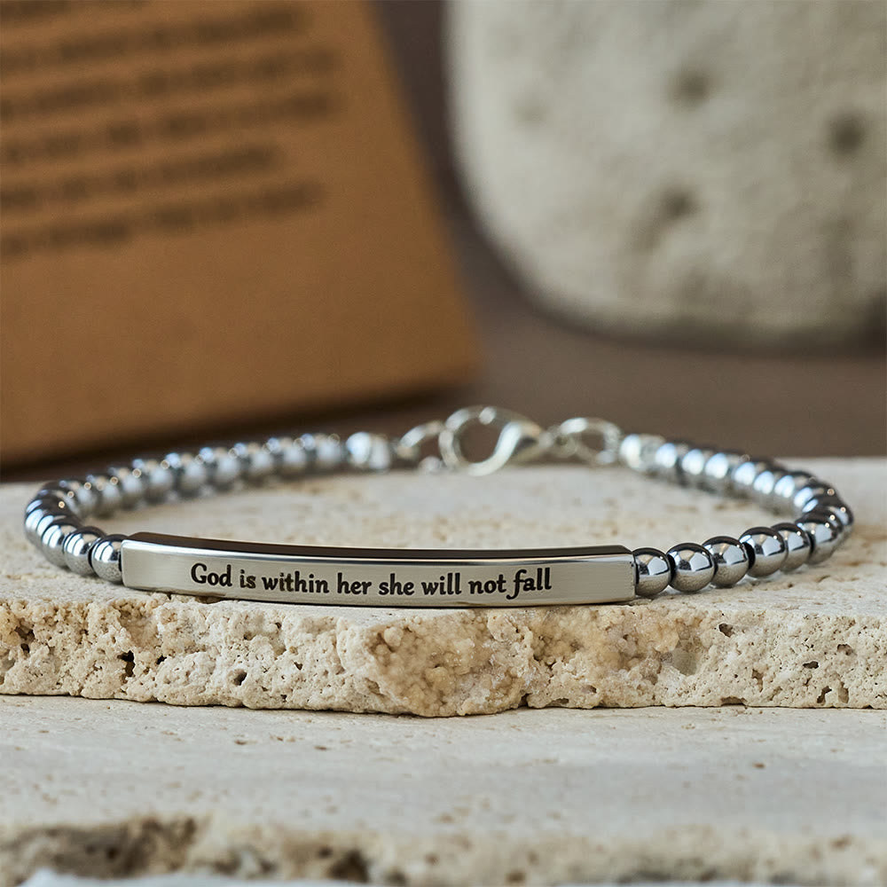God Is First & Psalm 46:5 Bracelet