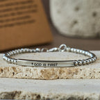 God Is First & Psalm 46:5 Bracelet