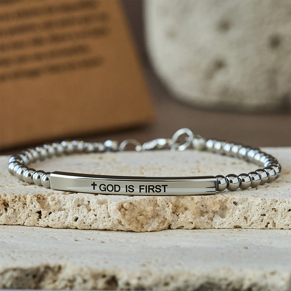 God Is First & Psalm 46:5 Bracelet
