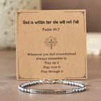 God Is First & Psalm 46:5 Bracelet
