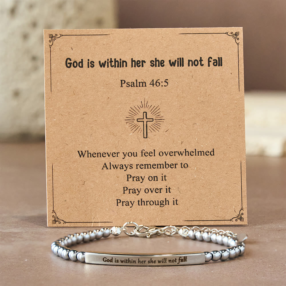 God Is First & Psalm 46:5 Bracelet