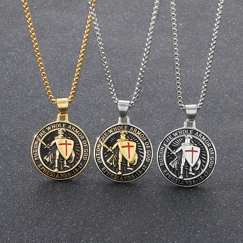 Vintage 3-Color Ephesians 6 Necklace